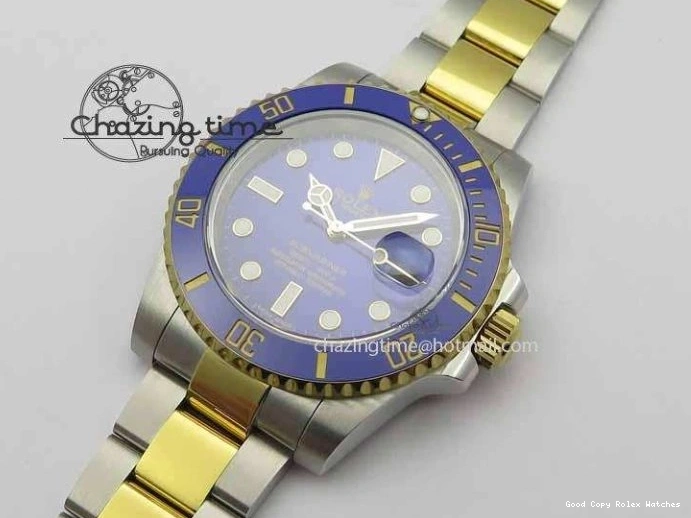 Good Copy Rolex Watches On 1:1 3724 SS Functional Bracelet 116613 Edition JF Blue YG Best SH Dial LB Submariner 0107